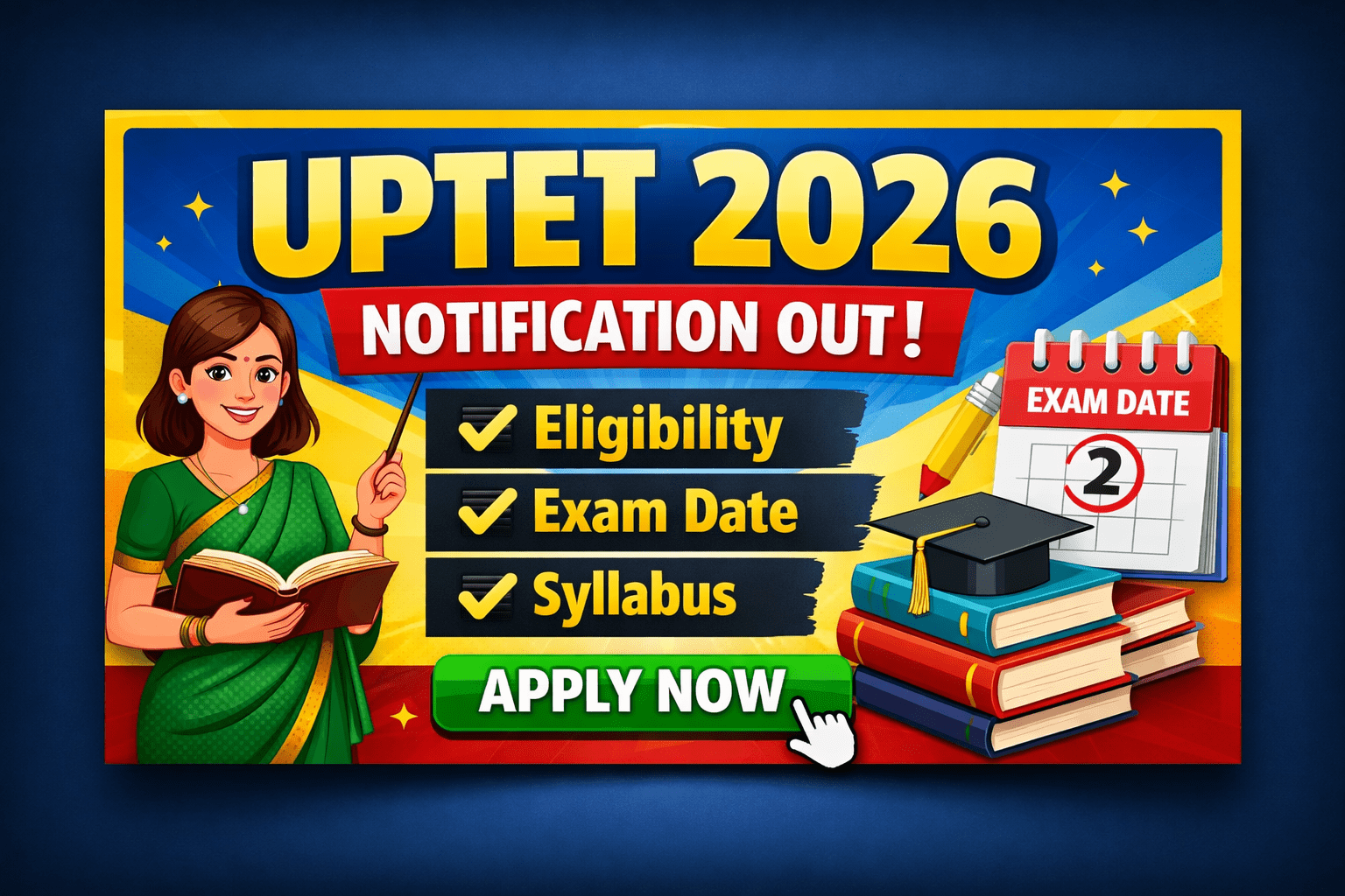 UPTET 2026 Registration, notification, Exam Date, Eligibility, Syllabus & Complete info!
