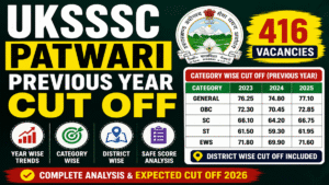 UKSSSC Patwari Previous Year Cut Off (Official Data) | District Wise Breakdown