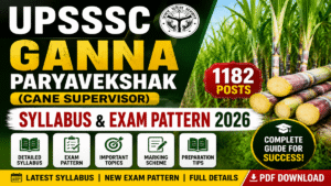 UPSSSC Ganna Paryavekshak Syllabus & Exam Pattern 2026; Subject-Wise Syllabus, Marking Scheme & Preparation Guide