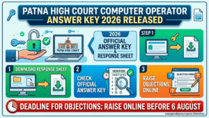 Patna High Court Computer Operator Answer Key 2026 Released; Download Response Sheet, Check Official Answer Key, Raise Objections Online Before 6 August