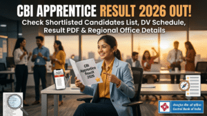 Central Bank of India Apprentice Result 2026 Out for 4500 Posts; Check Shortlisted Candidates List, DV Schedule, Result PDF & Regional Office Details