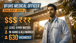 BFUHS Medical Officer Salary 2026; In-Hand Salary, Pay Scale, Level-9 Pay Matrix, Allowances, Job Profile & 630 Vacancies