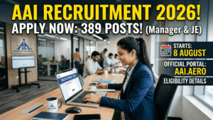 AAI Recruitment 2026 Notification Out; Apply Online for 389 Manager & Junior Executive Posts from 8 August