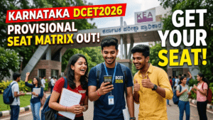 Karnataka DCET 2026 Provisional Seat Matrix Released – Check Round 1 Allotment, Fee Payment & Reporting Schedule