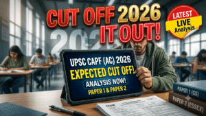 UPSC CAPF (AC) Expected Cut Off 2026; Category-Wise Paper 1 Cut Off, Previous Year Trends & Selection Process