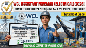WCL Assistant Foreman Syllabus & Exam Pattern 2026; Complete Details for 224 Electrical Posts