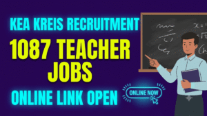 KEA KREIS Teacher Recruitment 2026; Apply Online for 1087 Vacancies in Karnataka Residential Schools