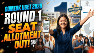 COMEDK UGET 2026 Round 1 Seat Allotment result Out Now; Check Allotment Result, Cutoff, College-Wise Seat, Freeze/Float Options & Reporting Process