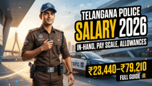 Telangana Police Constable Salary 2026; In-Hand Salary, Pay Scale ₹23,440–₹79,210, Allowances, Job Profile & Promotion