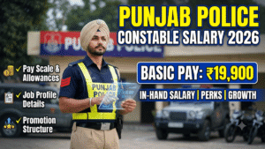 Punjab Police Constable Salary 2026; In-Hand Salary, Basic Pay ₹19,900, Pay Scale, Allowances, Job Profile, Promotion, Perks, Career Growth & Complete Salary Structure