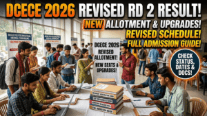 DCECE 2026 Revised Round 2 Seat Allotment Result Released; Check New, Retained & Upgraded Seat Status