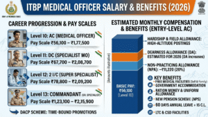 ITBP Medical Officer Salary 2026: Pay Scale, In-Hand Salary & Benefits