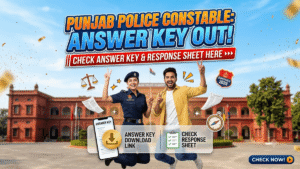Punjab Police Constable Answer Key 2026 Out; Check Response Sheet Here