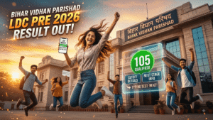 Bihar Vidhan Parishad LDC Pre Result 2026 Out; 105 Qualified, Cutoff & Next Stage