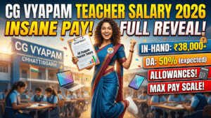 CG Vyapam Teacher Salary 2026; Pay Scale, In-Hand Salary, DA & Allowances